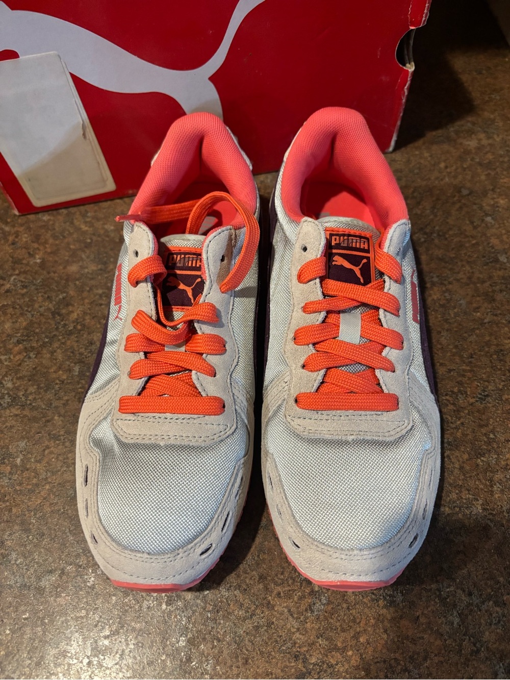 Puma Women's Sneakers in Light Blue, Coral & Purple - Picture 2 of 6